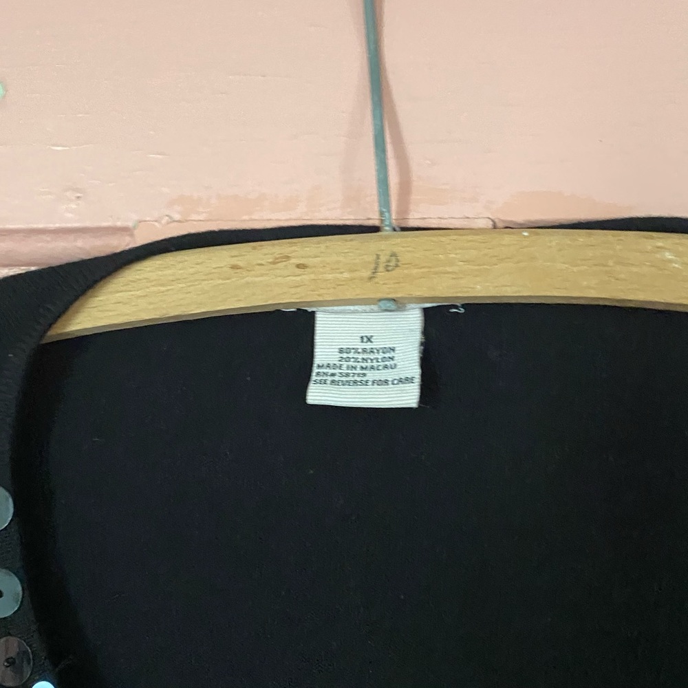 Notations Plus Size 1x Black Tunic With Attached … - image 5